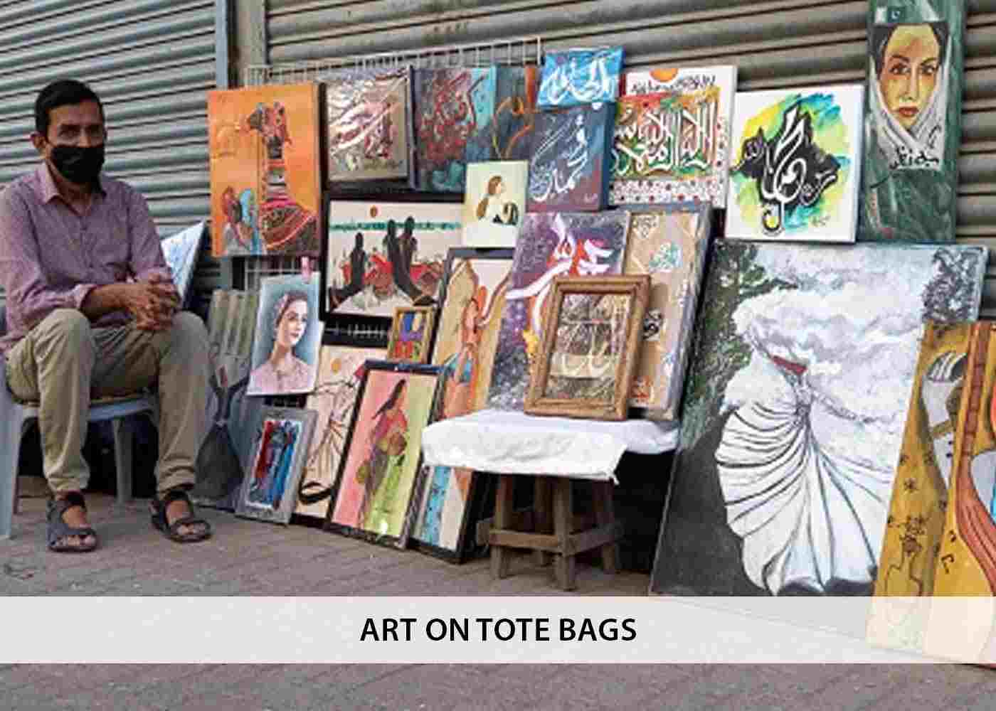 Artist on a Mission to Show his Unique Talent on Tote Bags