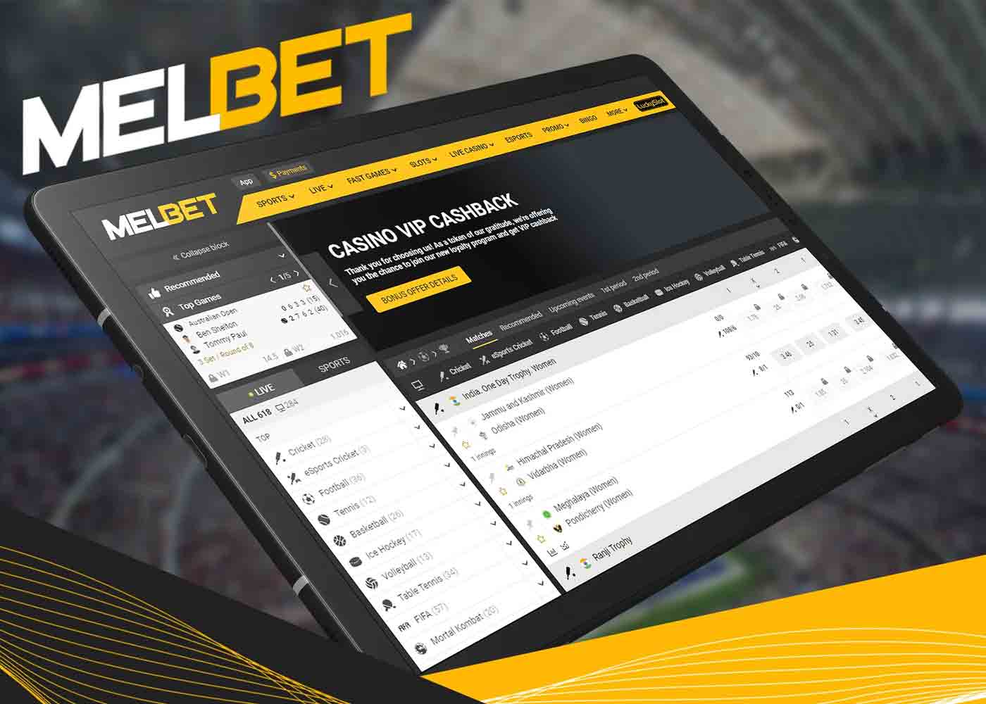 Cricket Betting Markets on Melbet APK