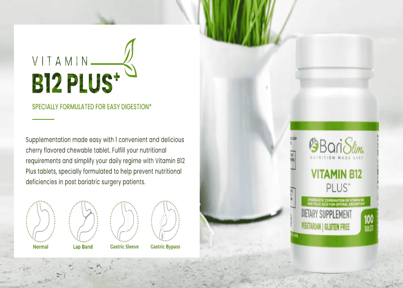 Delicious Cherry Flavored Vitamin B12 Supplement For Bariatric Patients | Barislim