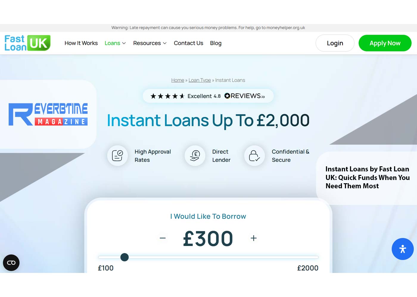 Instant Loans by Fast Loan UK: Quick Funds When You Need Them Most