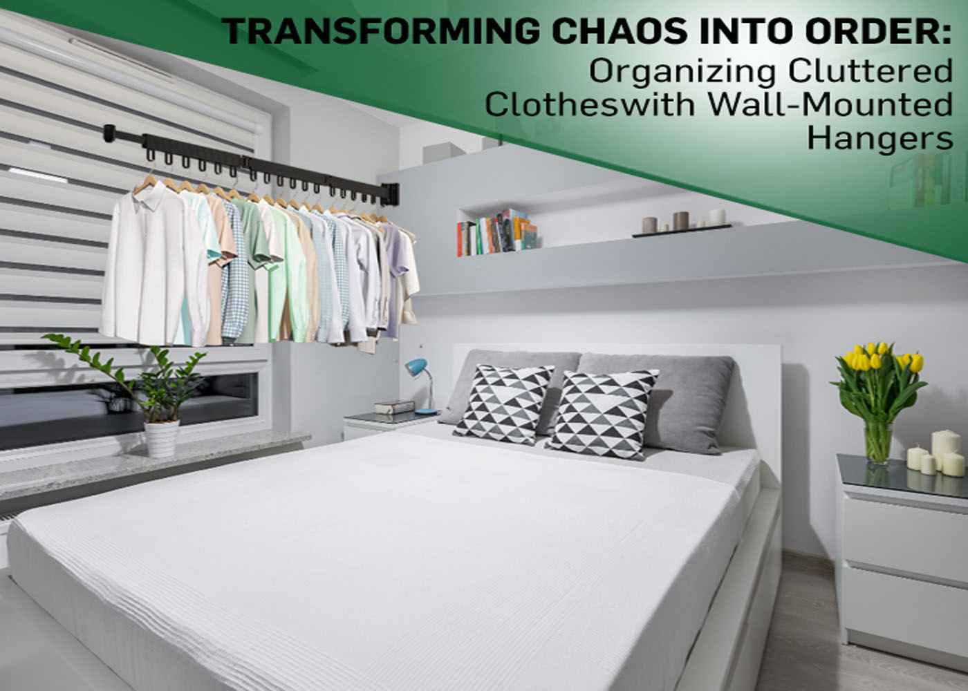 Transforming Chaos into Order: Organizing Cluttered Clothes with Wall-Mounted Hangers