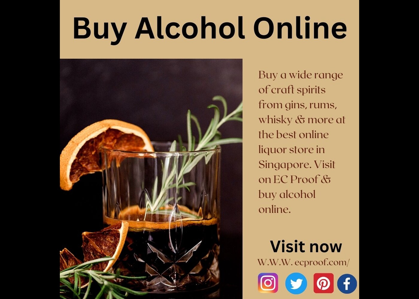 Types Of Alcohol Spirits With Free Delivery Service | EC Proof Liquor Store