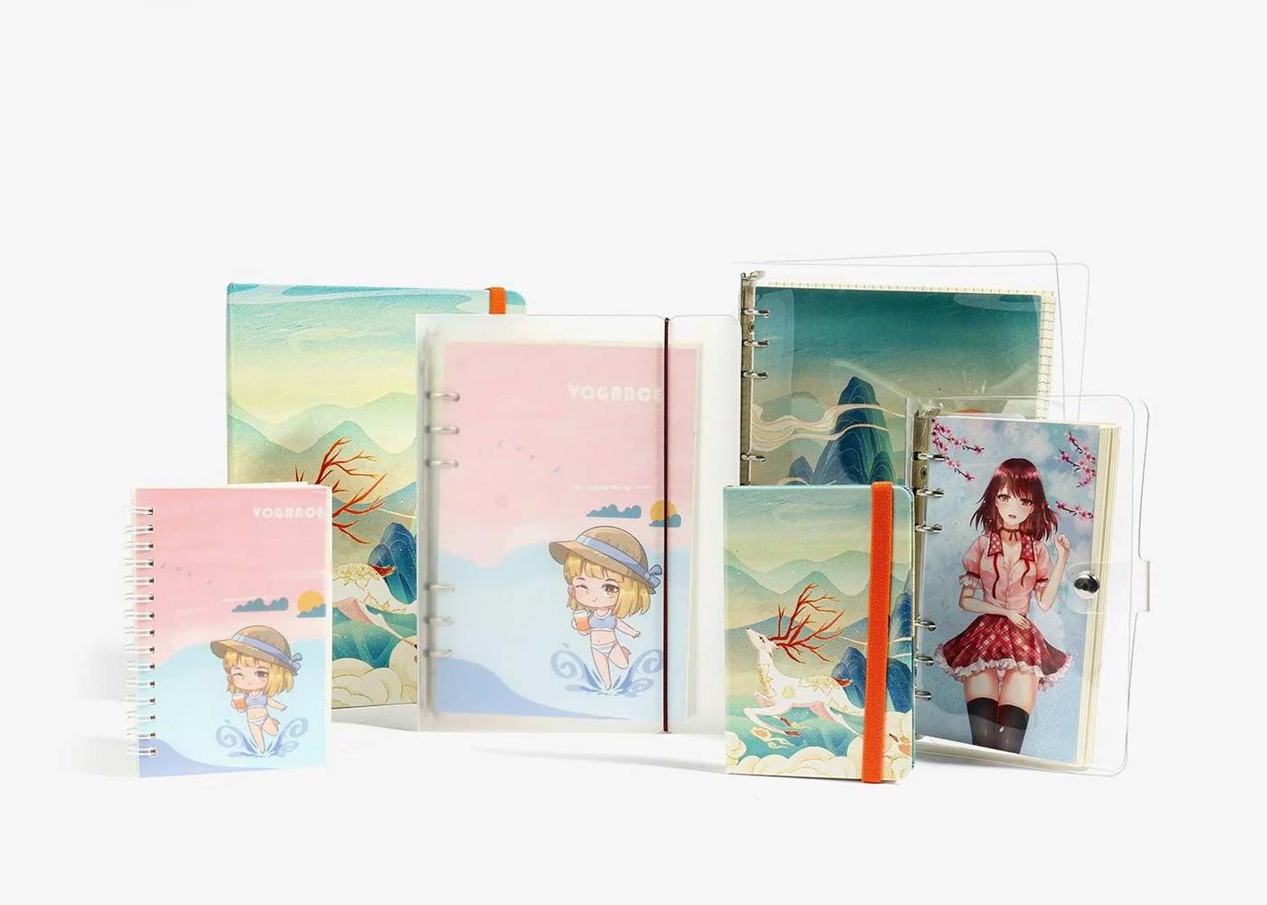 Vograce Custom Keychains and Custom Notebooks Feature