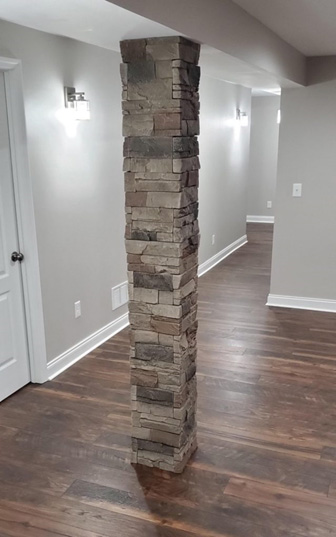 ugly pillar home faux stone