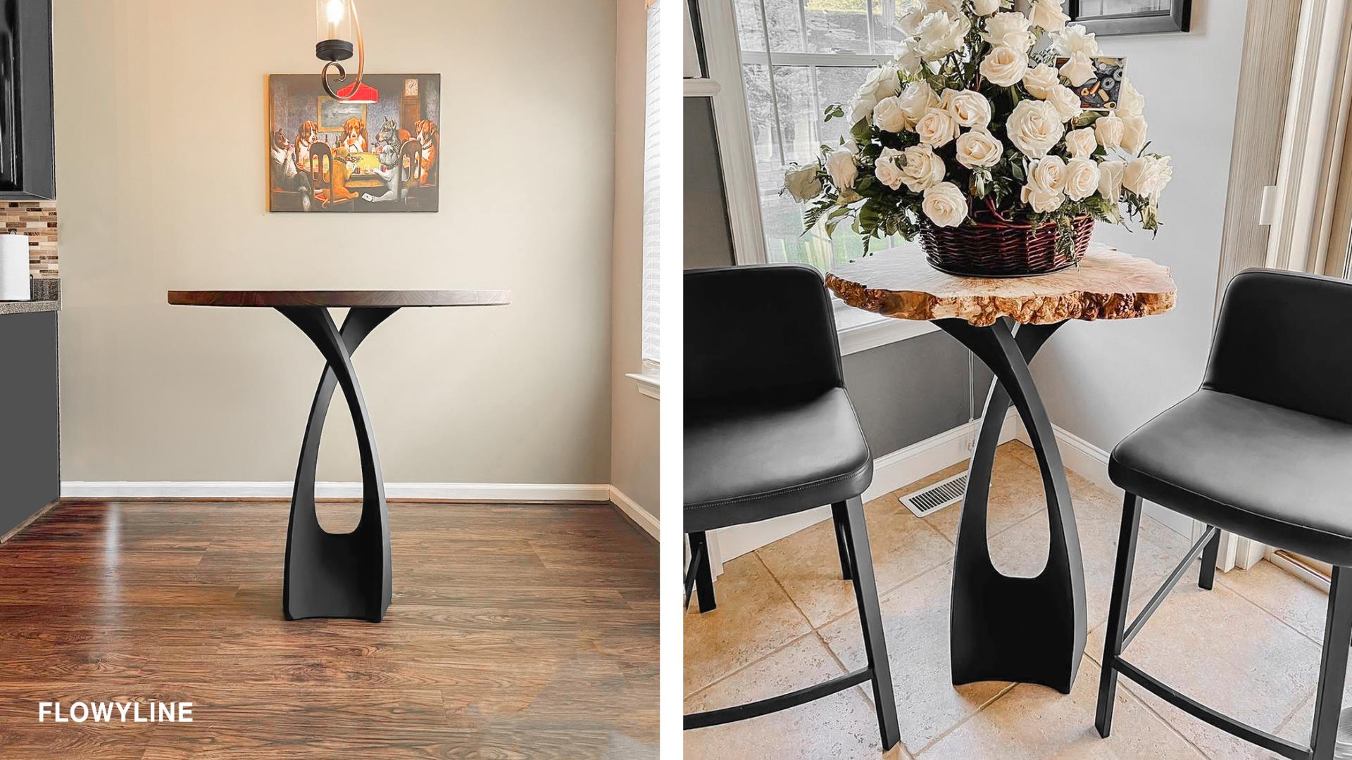 Metal Table Legs in Minimalist Interior Design